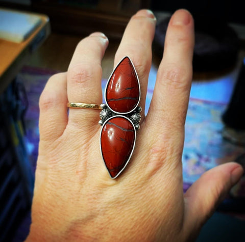 Stunning Red Jasper Ring
